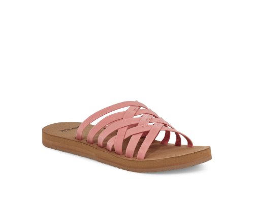 Sanuk Womens Rio Slide Pink Sandals | THBEGZ534